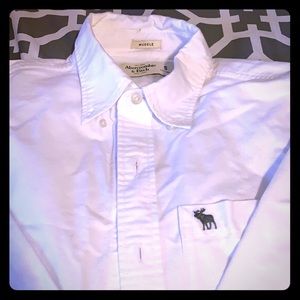 Abercrombie & Fitch white dress shirt S Muscle Cut